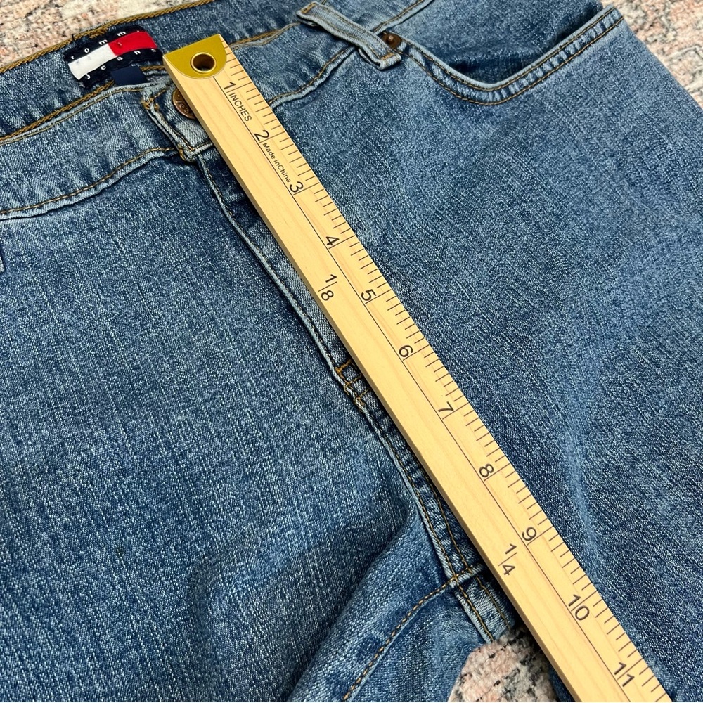 Vintage Y2K Tommy Hilfiger Super Low Rise Flare Stretch Jeans Womens Size 13 - Picture 10 of 15